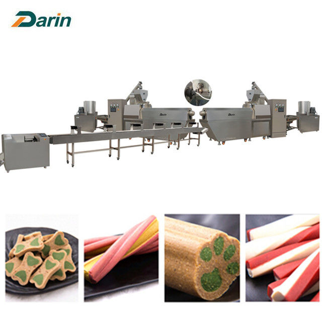 Sekrup tunggal Dog Food Extruder dog pet chews Customizable Voltage