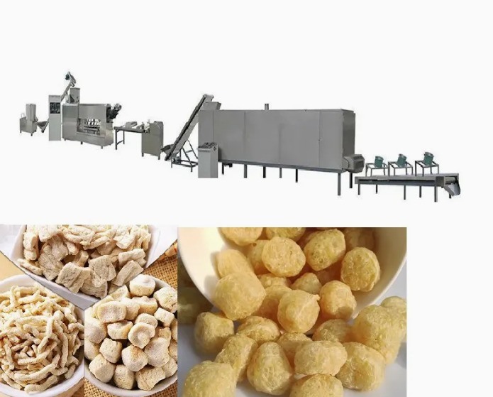 Mesin pengolahan mesin ekstruder kedelai bertekstur CE disetujui dengan 150kg/jam