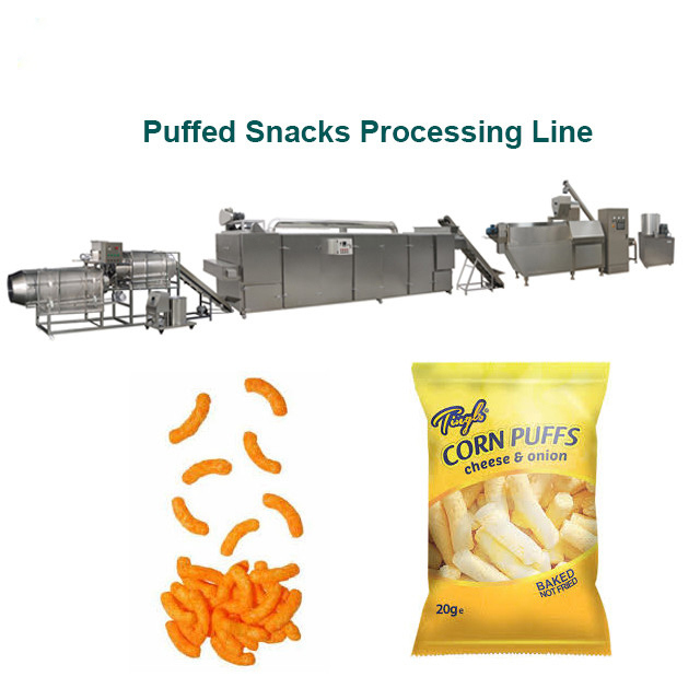Mesin Extruder Makanan Ringan Makanan Ringan Kembung Jagung