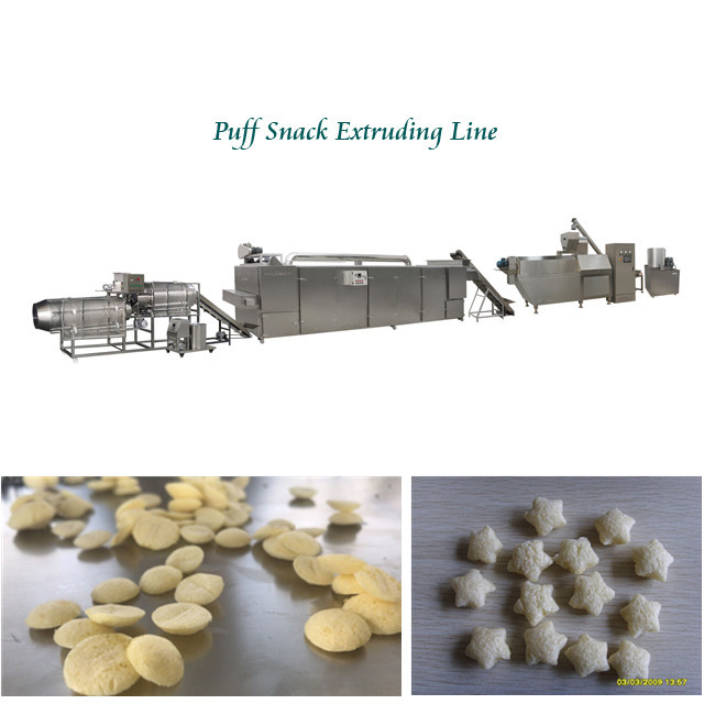 Mesin Pembuat Makanan Ringan Jagung Puff Leisure Pengolahan Camilan Garansi 12 Bulan