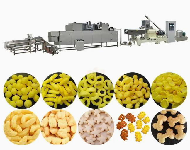 Snack Corn Puff Extruder Machine / mesin gandum puffed untuk gandum, beras
