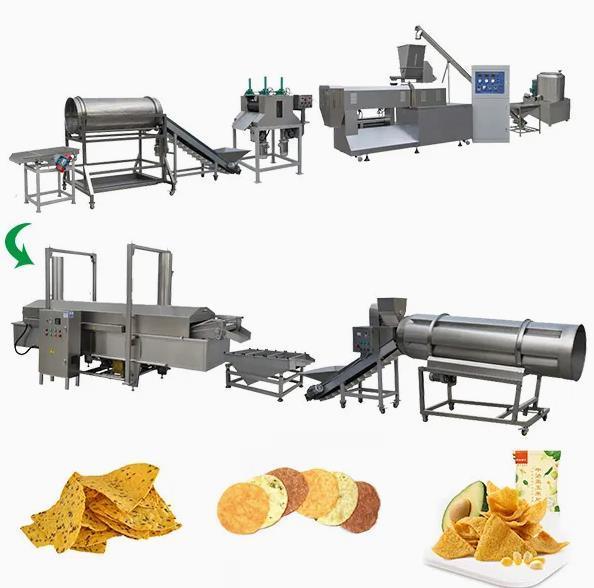 120kg Per Jam Jagung puff snack membuat mesin / sate jagung camilan lini produksi