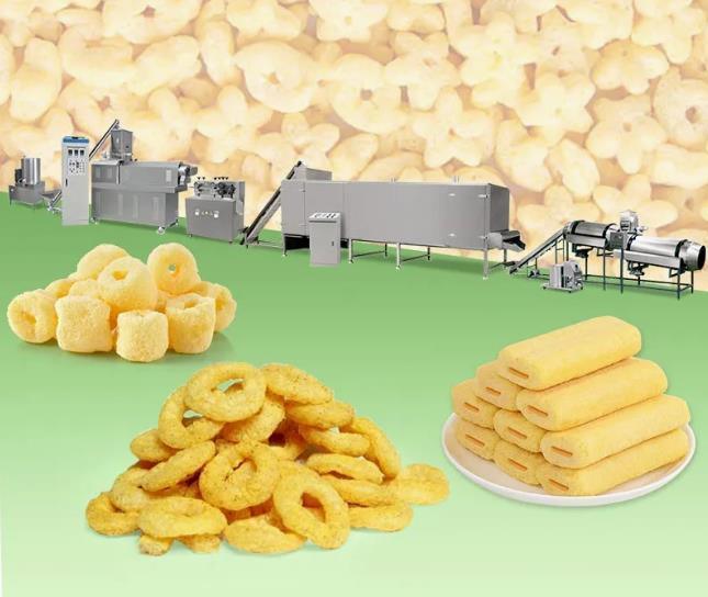Kapasitas Tinggi Kapasitas Jagung Puff Snack Extruder Mesin / Peralatan