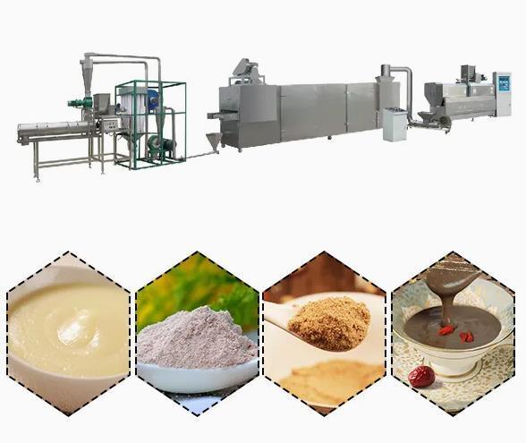 Mesin Ekstruder Makanan Serbuk Nutrisi Baja Rustless Untuk Dijual Dua Sekrup Ekstruder