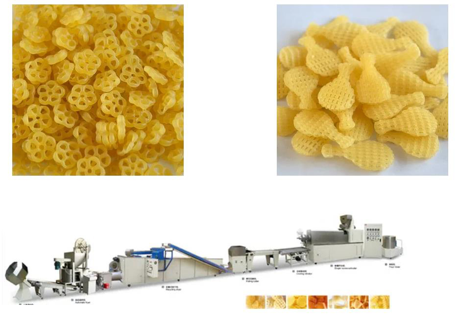 SUS304 Snack Extruder Machine / Fried 3D Compound Pembuatan Pellet Mesin