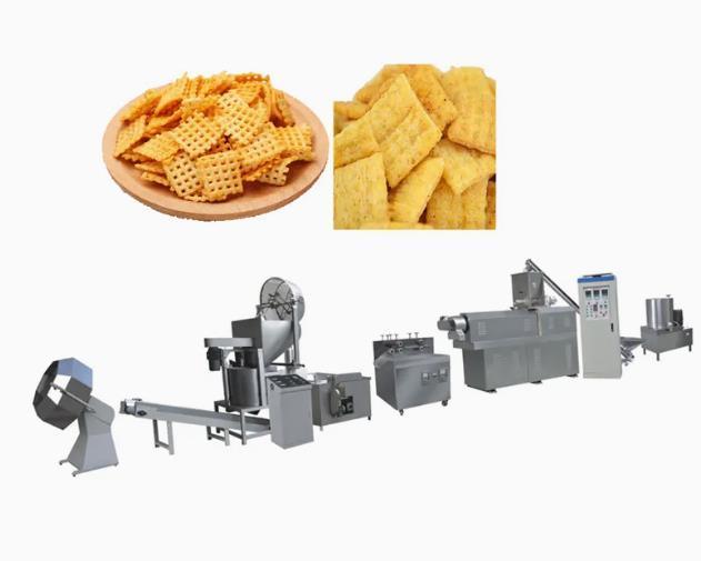 Kentang Pati 3D Snack Extruder Machine, mesin pembuat biskuit