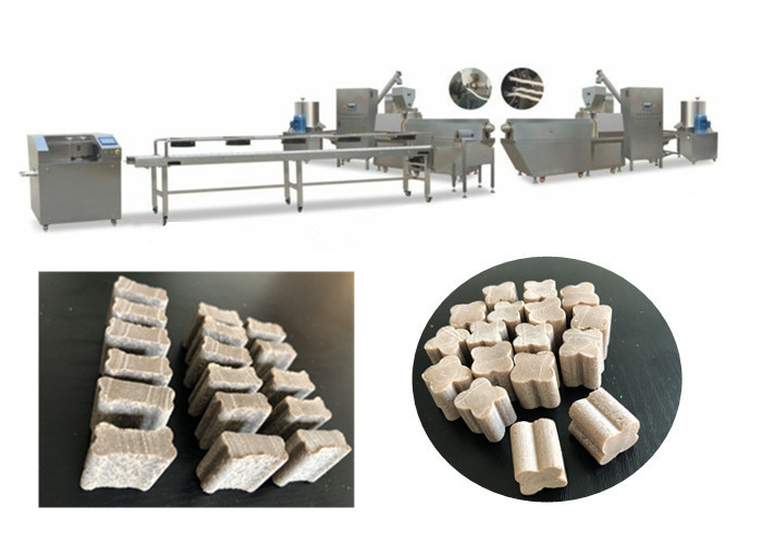 Mesin Ss PET Treats Single / Double Color Treats Mengunyah Produksi Permen