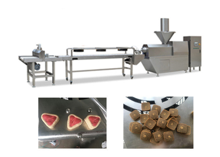 Lini Produksi Makanan Hewan Peliharaan Dendeng Stainless Steel 300-500kg / Jam