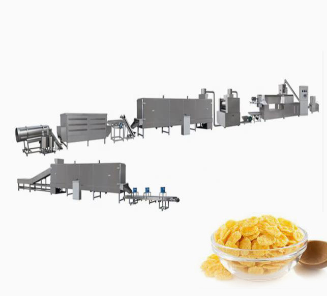 Jagung serpih jalur produksi / Corn Flakes Roaster dengan Sertifikat CE