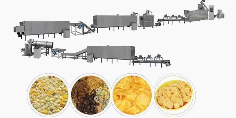 Puff Snacks / Corn Flakes / serpih jagung membuat mesin, mesin serpih jagung