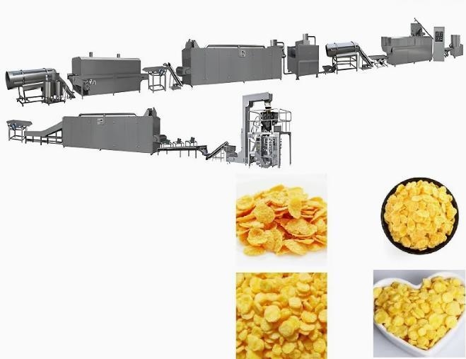 Kualitas tinggi dari China Corn flakes processing line / corn flakes making machine