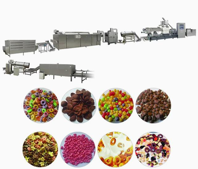 Jagung serpih mesin / Jagung serpih makanan ringan lini produksi makanan