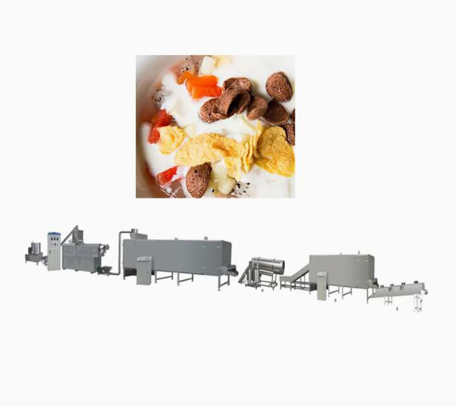Sarapan Buah Loops / Sereal Corn Flakes Pengolahan Line dengan CE Standar