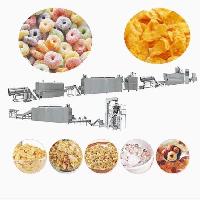 Continuous and automatic Corn Flakes Processing Line dengan CE Standard