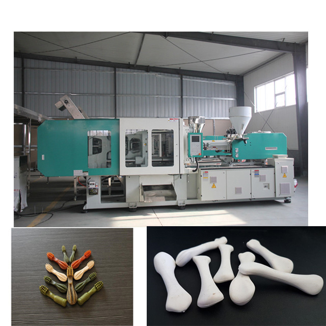 Berbagai bentuk Dog Treats Pet Injection Moulding Machine, mesin pengekstrusi pakan