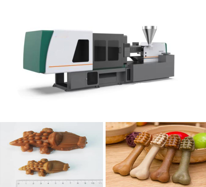 Mesin Permen Anjing Perawatan Gigi Mesin Cetak Injeksi Desktop 8.9x2.3x2.8m