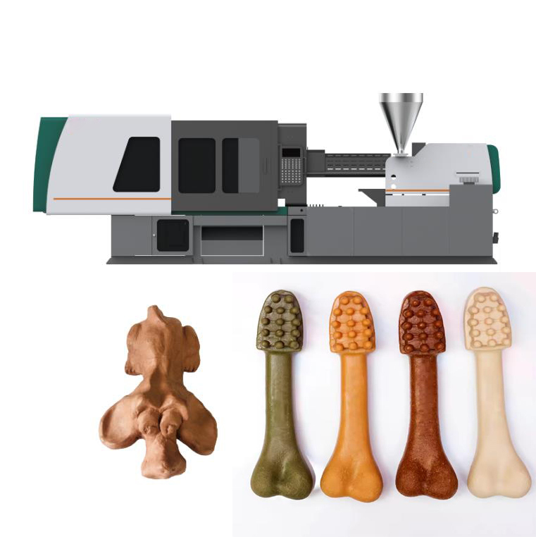 Mesin Injeksi Jenis Cetakan Pet Dog Treats Moulded Suntikan