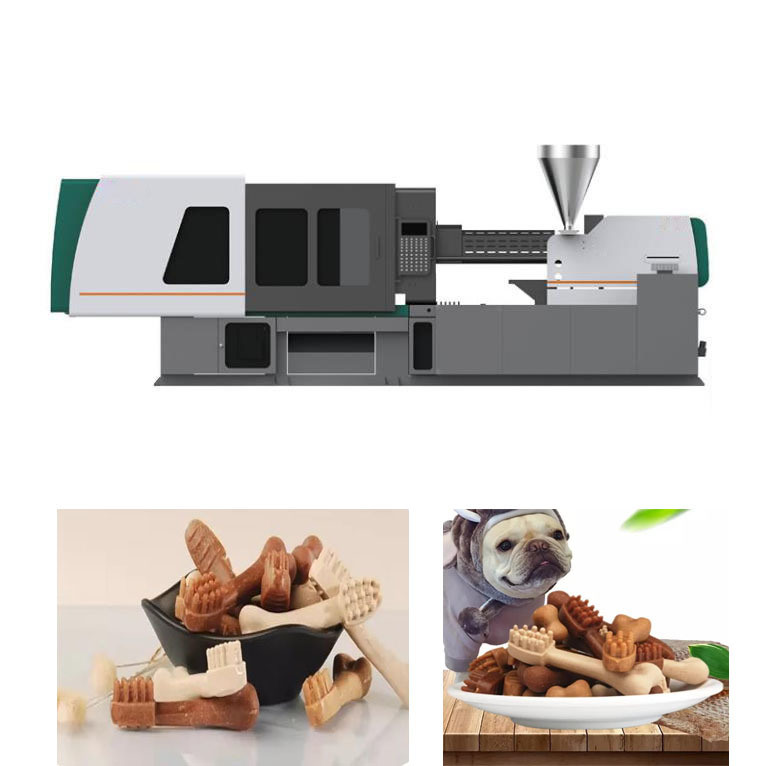 Mesin Pembuat Biskuit Anjing Cetakan Injeksi Hewan Peliharaan / Mesin Pembuat Makanan Hewan Ekstrusi