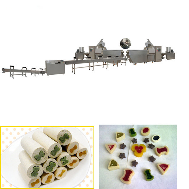 Stainless Steel Makanan Hewan Peliharaan Extruder Dog Treats / Dog Chewing Gum Processing