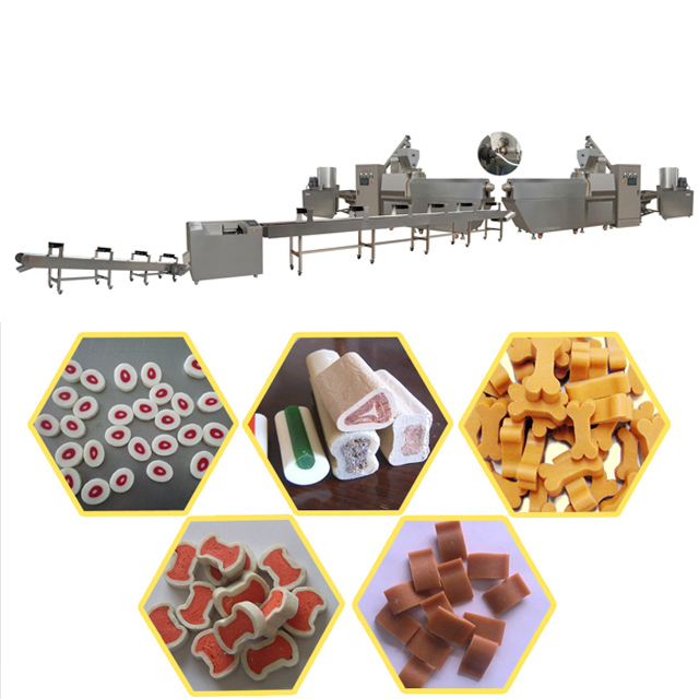 Mengunyah mesin makanan anjing peliharaan, Twist Semi Moist Dog Food Extruder Untuk Pet Treats