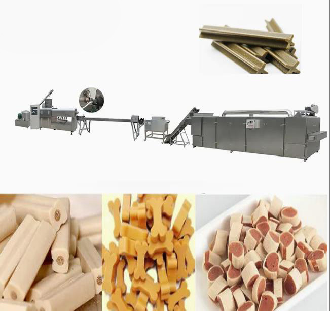 Mesin Ekstruder Makanan Anjing Puppy Mengunyah 100kg/jam Untuk Tepung Jagung, Tepung Daging