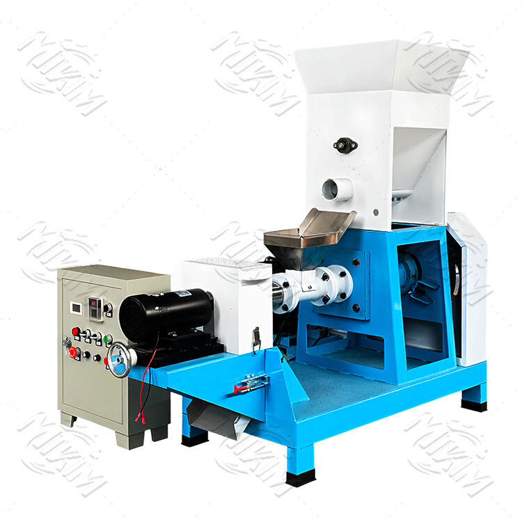 Mini 220V Twin Screw Floating Fish Feed Extruder Mesin untuk penggunaan rumah dan tanaman Cutter Jenis Fish Feed Pellet Extruder