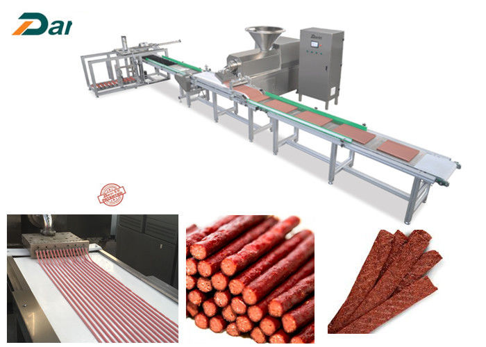 Jalur Meaty Strip Pet Makanan Otomatis Penuh Rapat Tenaga Kerja Hemat Food Grade